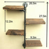 Vintage Industrial Pipe Wood Metal Wall Floating Shelf Storage Shelves Unit UK