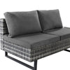 5 Seater Rattan Corner Sofa Set Industrial w/Table Cushions Garden Furniture Set