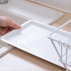 Dish Drainer Rack Kitchen Sink Basket Cutlery Draining Drip Tray Plates Holder