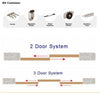 Sliding Wardrobe Door Gear Track Kit DIY Bottom Roller Doors 70kg