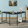128x120x76.5 L-Shaped Computer Desk Office Corner Desk Laptop Study Workstation