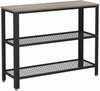 Slim Hallway Console Table Industrial Narrow Entryway Sideboard Vintage Rustic