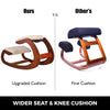 Ergonomic Kneeling Chair Velvet Office Chairs Home Rocking Posture Stool Wood