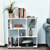 5 Units Storage Shelf Bookcase Home Display w/ Melamine Surface White