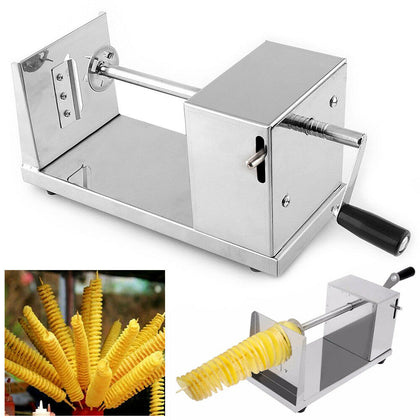 Tornado Vegetable Potato Slicer Machine Spiral Potato Chips Twister BBQ