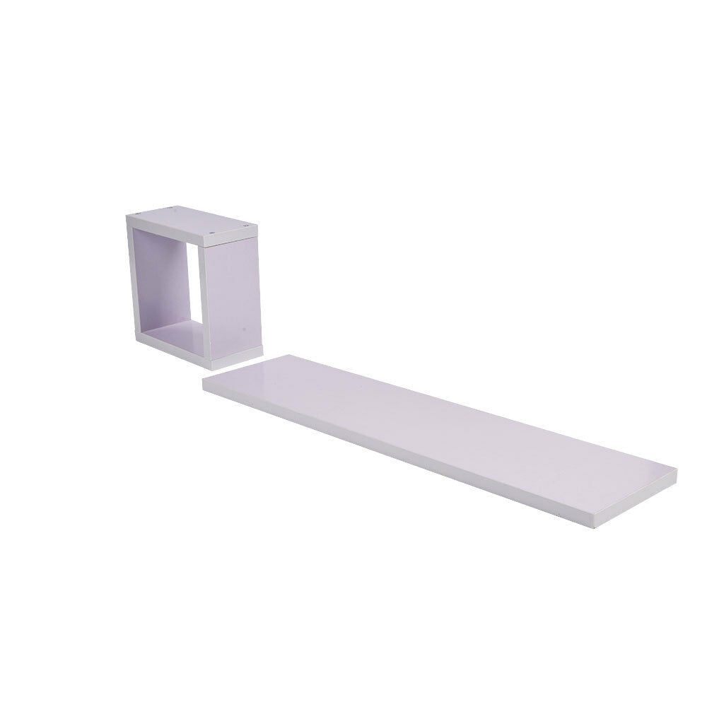 Set Of 6 Floating Wall Mounted Shelves Display Storage Shelf Home Decoration