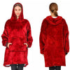 UK-Hoodie Blanket Oversized Ultra Plush Comfy Sherpa Giant Big Hooded Sweatshirt
