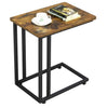 End Table Industrial Sofa Table Side Table for Coffee Laptop Table Rustic Brown