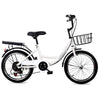 20" Unisex Kids City Bike Bicycle Adjustable Seat with Basket Front/Rear Brake