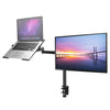Monitor Arm Stand with Laptop Tray Fully Adjustable for 13-32inch LCD LED Screen