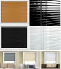EASY FIT PVC VENETIAN WINDOW BLINDS CURTAINS WHITE BLACK NATURAL IVORY GREY TEAK