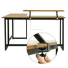 L-shaped Computer Desk Corner PC Desk Writing Study Table Workstation Industrial