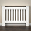 Radiator Cover White Cabinet Slatted Traditional Shelf Grill Furniture MDF Wood