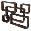 Retro Floating Shelves Wooden Wall Shelf Hanging Decorative Storage Display Rack