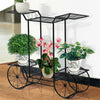 6 Tiers Garden Cart Stand & Flower Pot Plant Holder Display Rack Parisian Style