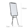 Practical Tripod Whiteboard Magnetic Large Standing Flip chart Easel Lightweight