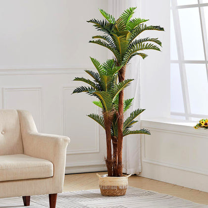 150cm Large Artificial Palm Tree Fake Tropical Plant in Pot Indoor Outdoor Decor