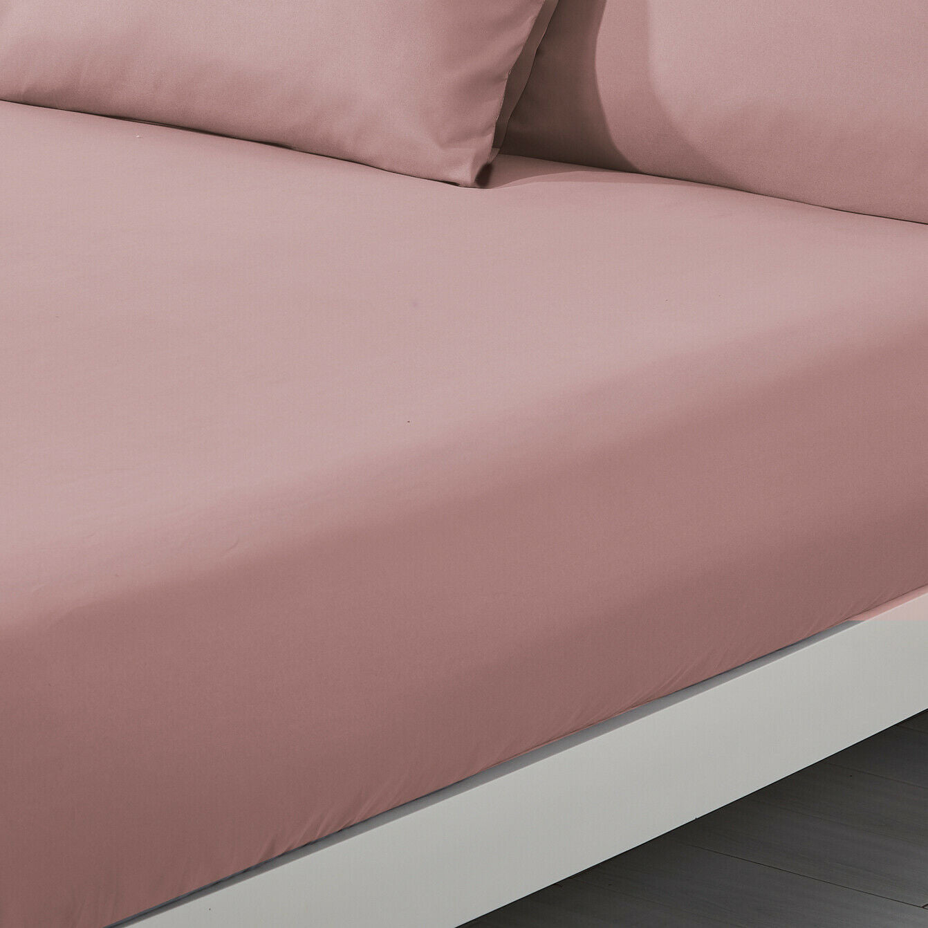 Plain Duvet Cover & Pillowcase Reversible Bedding Set or Fitted Sheet