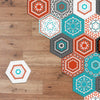 10 Pcs Hexagon Self Adhesive Bathroom Kitchen Wall Floor Tile Sticker Home Decor