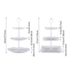 3 Tier Cake Stand Afternoon Tea Wedding Party Plates Tableware Vintage Embossed