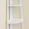 White 5 Tier Tall Corner Shelf/Shelving Unit Display Stand Home Bathroom/Lounge