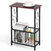 Bathroom Storage Cabinet Narrow Sofa Side Table End Table W/ Toilet Paper Holder