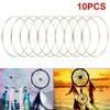 10pcs 6''Dream Catcher Dreamcatcher Rings DIY Hoops Ring Macrame Craft Hoop Gold