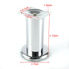 4x Brushed Chrome Coffee Table Desk Stand 6-15cm Cabinet Furniture Leg Sofa Feet