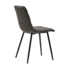 2 Pcs Brown Faux Leather/PU/ Velvet Dining Chairs Lint Chair Padded Dining Room
