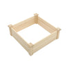 Wooden Raised Garden Planting Bed Vegetable Flower Plants Planter Trough 60*60CM