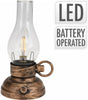 Antique Style Battery Operated Dimmable LED Lantern ~ Decorative Metal Light