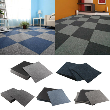 Carpet Tiles Heavy Duty Home Shop Office 5 SQM Reception Industrial 20 Tiles Box