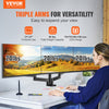 VEVOR Triple Monitor Arm Mount Desk Stand for 13"-27" Screens up to 20 lbs Each