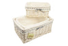 Wicker Storage Basket With Lining Season Greetings Gift Hamper In Sml,Med or Lrg