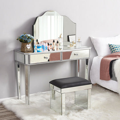 Beautify Tri Fold Mirror Dressing Table Vanity Makeup For Dressing Table Bedroom