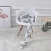 Crib Bumper 200CM Knot Plush Bedding Bed Cot Braid Pillow Cushion Pad Protector