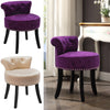 Ice Velvet Dressing Table Chair Vanity Makeup Stool Pouffe Footstool Piano Seat