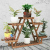 UNHO Various Style Wooden Plant Shelf Stand Plant Flower Pots Rack Garden Decor