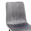 2/4 Velvet Dining Chairs Padded Seat Metal Legs Lounge Kitchen Chair Restaurant