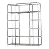 Stylish Fabric Canvas Wardrobe Hanging Shelving Clothes Storage Cupboard