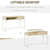 Lift Top Computer Desk Hidden Storage Shelf Drawer Writing Table Home Office