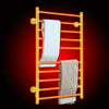 100W Bathroom Wall Electric Ladder Heated 10 Bars Towel Rail Warmer Radiator