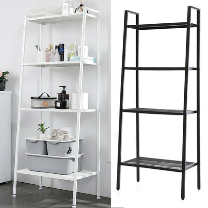 4Tier Retro Corner Ladder Shelf Book Shelves Display Stand Storage Shelving Unit