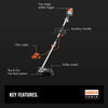 VonHaus 2 in 1 Grass Trimmer & Brush Cutter 1000W – 38cm Max Cutting Width