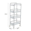 4 Tier Slim Kitchen Shelf Fruit Vegs Holder Trolley Rack Pull Out Storage Basket