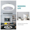 Modern LED Ceiling Fan Light Lighting Adjustable Wind Speed Dimmable W/ Remote