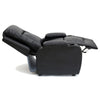 OSCAR LEATHER RECLINER w DRINK HOLDERS ARMCHAIR SOFA CHAIR RECLINING CINEMA