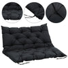 Garden Outdoor 2 Seater Bench Swing Hammock Chair Seat Cushion Pad with Backrest