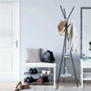 181cm Industrial Style Coat Rack Stand Hall Tree Free Standing with 2 Shelves