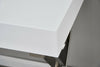 White High Gloss Dressing Table Computer Desk Office Vanity Console Home